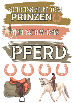 Bügelbild Scheiß auf den Prinzen